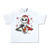 Spooky Christmas Character With Lights Urban Heavy Tee | Teevron