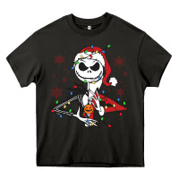 Asphalt spooky christmas character with lights Heavy Core Tee - killa-kam