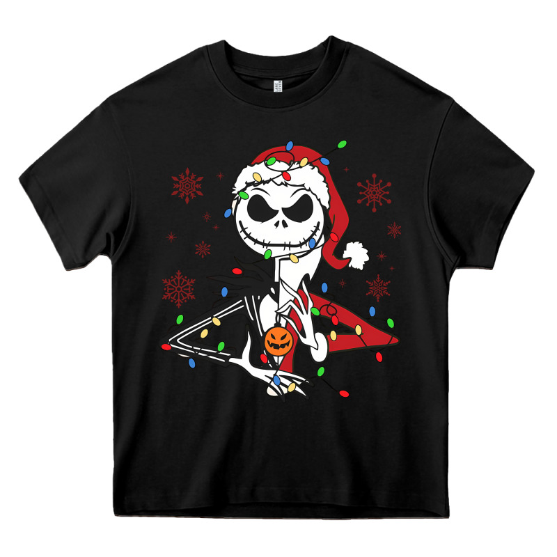 Spooky Christmas Character With Lights Heavy Core Tee by killa-kam | Teevron