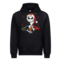 Black spooky christmas character with lights Urban Hoodie - killa-kam