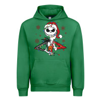 Emerald spooky christmas character with lights Urban Hoodie - killa-kam