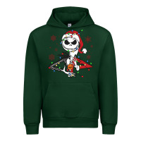 Foreset Green spooky christmas character with lights Urban Hoodie - killa-kam
