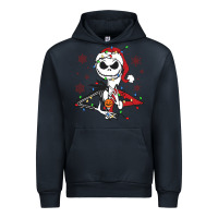 Navy spooky christmas character with lights Urban Hoodie - killa-kam