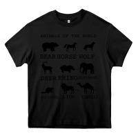 Black Anımals Of The World Heavy Core Tee - Bettercallsaul