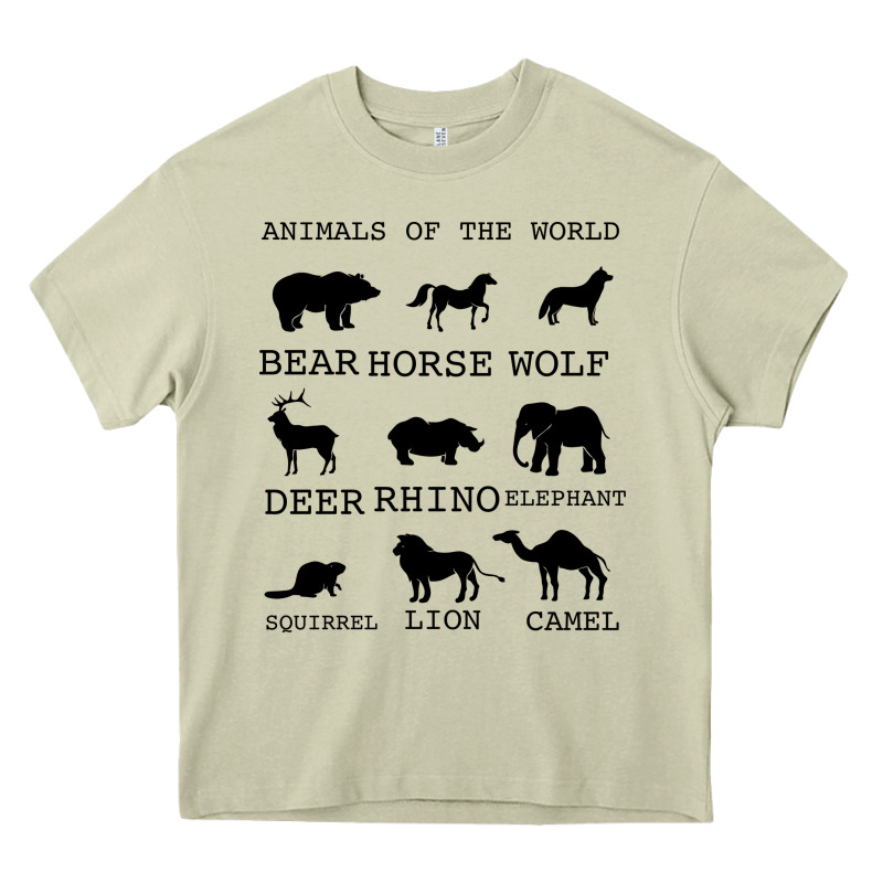 Anımals Of The World Heavy Core Tee by Bettercallsaul | Teevron