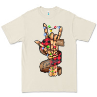 Bone merry christmas skeleton hand Premium Tee - CowhideDigitalArt
