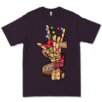 Plum merry christmas skeleton hand Premium Tee - CowhideDigitalArt