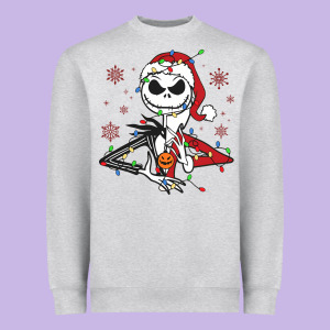 Spooky Christmas Character With Lights Heavyweight Sweatshirt Designed By Killa-kam