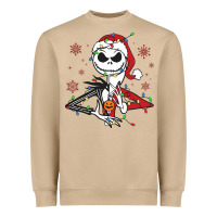 Mushroom spooky christmas character with lights Heavyweight Sweatshirt - killa-kam