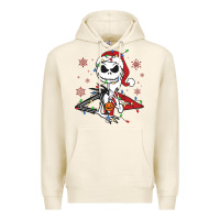 Tofu spooky christmas character with lights Premium Hoodie - killa-kam