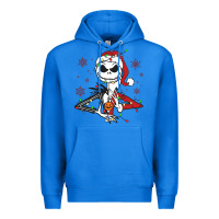 True Royal spooky christmas character with lights Premium Hoodie - killa-kam
