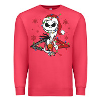 Cardinal spooky christmas character with lights Premium Sweatshirt - killa-kam