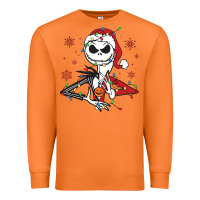 Carrot spooky christmas character with lights Premium Sweatshirt - killa-kam