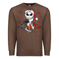 Chestnut spooky christmas character with lights Premium Sweatshirt - killa-kam