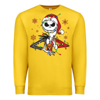 Lemon spooky christmas character with lights Premium Sweatshirt - killa-kam