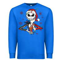 True Royal spooky christmas character with lights Premium Sweatshirt - killa-kam