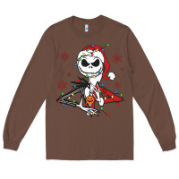 Chestnut spooky christmas character with lights Long Sleeve Tee - killa-kam