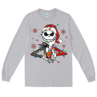 Moon Dust spooky christmas character with lights Long Sleeve Tee - killa-kam