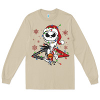 Mushroom spooky christmas character with lights Long Sleeve Tee - killa-kam