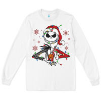 Spooky Christmas Character With Lights Long Sleeve Tee | Teevron