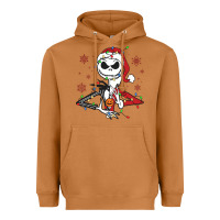 Meerkat spooky christmas character with lights Heavyweight Hoodie - killa-kam