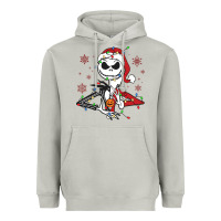 Moon Dust spooky christmas character with lights Heavyweight Hoodie - killa-kam