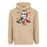 Mushroom spooky christmas character with lights Heavyweight Hoodie - killa-kam