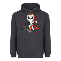 Smoke spooky christmas character with lights Heavyweight Hoodie - killa-kam