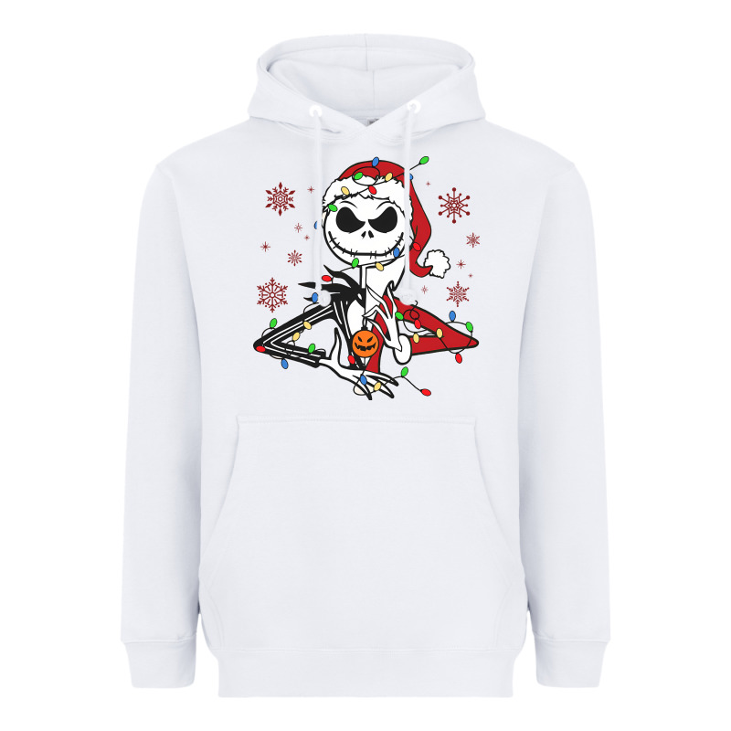 Spooky Christmas Character With Lights Heavyweight Hoodie by killa-kam | Teevron