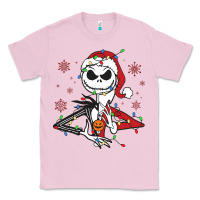 Bubblegum Pink spooky christmas character with lights Classic Tee - killa-kam