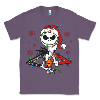 Lavender spooky christmas character with lights Classic Tee - killa-kam