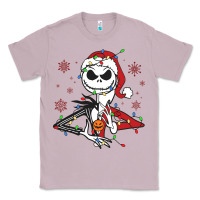 Lilac spooky christmas character with lights Classic Tee - killa-kam