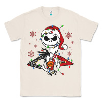 Natural spooky christmas character with lights Classic Tee - killa-kam