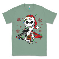 Sage spooky christmas character with lights Classic Tee - killa-kam