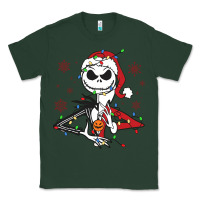 Sports Green spooky christmas character with lights Classic Tee - killa-kam