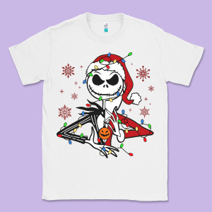 Spooky Christmas Character With Lights Classic Tee Designed By Killa-kam