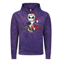 Cloud Purple spooky christmas character with lights Vintage Hoodie - killa-kam