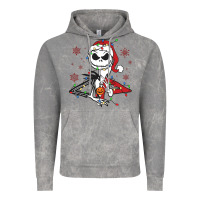 Cloud Rock spooky christmas character with lights Vintage Hoodie - killa-kam