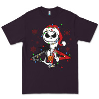 Plum spooky christmas character with lights Premium Tee - killa-kam