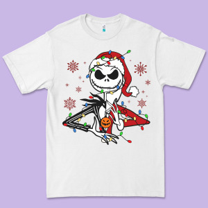 Spooky Christmas Character With Lights Premium Tee Designed By Killa-kam
