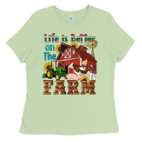 Matcha western life is better on the farm Ladies Tee - Artiststas
