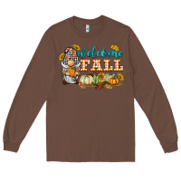 Chestnut welcome fall gnome Long Sleeve Tee - BarkalooDesign
