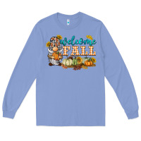 Colony Blue welcome fall gnome Long Sleeve Tee - BarkalooDesign