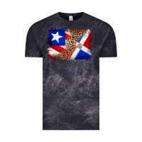 Cloud Black puerto rico and dominican republic flag Vintage Tee - Artiststas