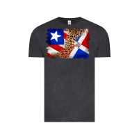 Vintage Black puerto rico and dominican republic flag Vintage Tee - Artiststas