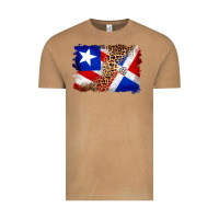 Vintage Camel puerto rico and dominican republic flag Vintage Tee - Artiststas