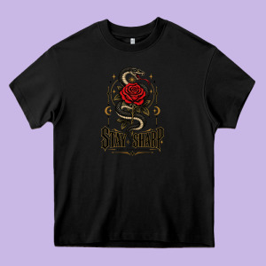 Stay Sharp   Revised Heavy Core Tee Designed By Adamafterink