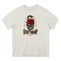Cream stay sharp   revised Heavy Core Tee - adamafterink