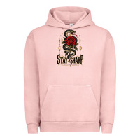Pigment Salmon stay sharp   revised Urban Hoodie - adamafterink