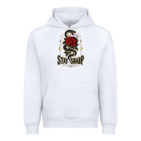 White stay sharp   revised Urban Hoodie - adamafterink